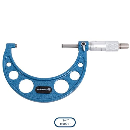 6 Pcs Outside Micrometer Set, Professional Precision Machinist Tool, 0-1"/1-2"/2-3"/3-4"/4-5"/5-6" Measuring Range, 0.0001" Graduation, Professional Accuracy for Metalworking & Engineering - size: 6-piece Set (0-1"/1-2"/2-3"/3-4"/4-5"/5-6" Range)