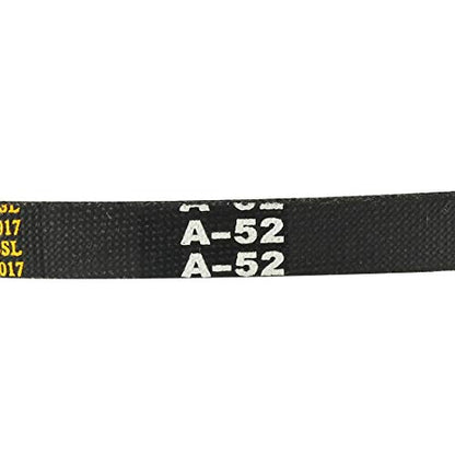 uxcell A52 Drive V-Belts 52" Inner Length 13mm Width 8mm Thick JIS Standard A-Section Rubber Drive Transmission Belt - size: 52"