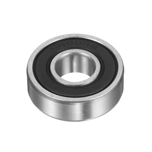 uxcell 6000-2RS Hybrid Ceramic Deep Groove Ball Bearings 10x26x8mm Si3N4 Silicon Nitride Balls Steel Rings Double Sealed Bearing for Motors, CNC Spindles (ABEC5) - size: 6000-2RS