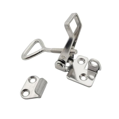 2 Pack OWACH Stainless Steel Adjustable Draw Latch Adjustable-Grip Padlockable Toggle Clamp (2 Pack, Small 2.95"~3.74") - size: 2 Pack, Small 2.95"~3.74"