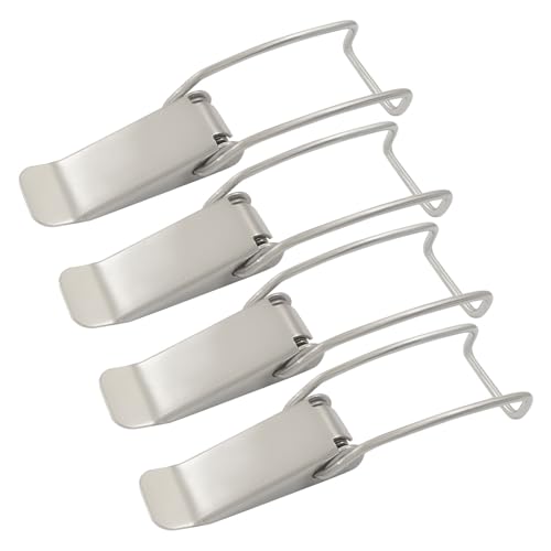 4 Pcs 120mm/4.72 inch Spring Loaded Toggle Hasp Latch - size: 4.72 inch / 120 mm
