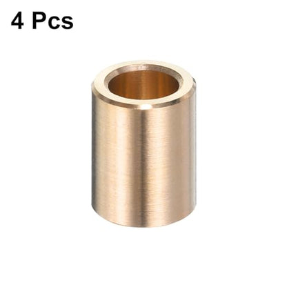 uxcell 4pcs Sleeve Bearings 1/4" Bore x 3/8" OD x 1/2" Length Self-Lubricating Brass Bushing - size: 1/4" Bore x 3/8"OD x 1/2 " Length