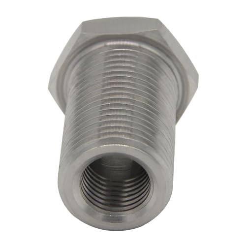 Stainless Steel Bulkhead Fitting 1/4 NPT Female 1-1/2" Length 2Pcs - size: 1/4" NPT Female to 1-1/2" Length