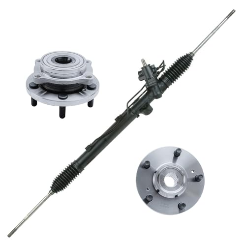 Detroit Axle - Front Wheel Hubs Rack & Pinion for Mitsubishi Endeavor - size: 3KW1201107_W/B