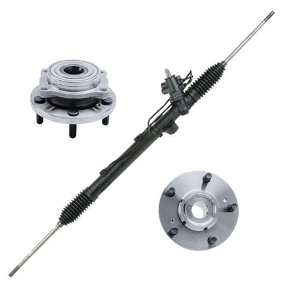 Detroit Axle - Front Wheel Hubs Rack & Pinion for Mitsubishi Endeavor - size: 3KW1201107_W/B