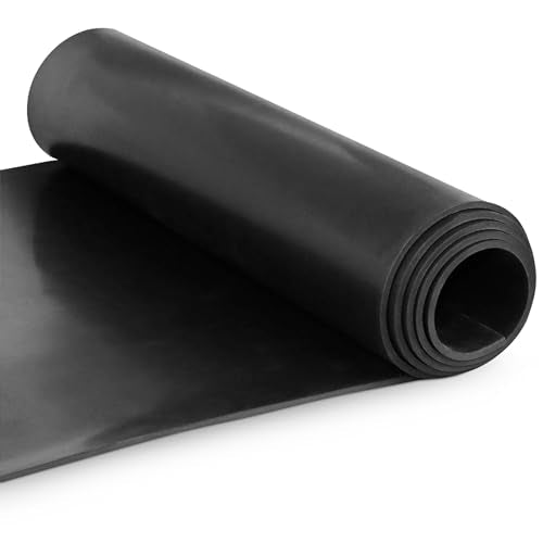 Exactly Rubber - Neoprene Sheet, 60A Durometer Rubber Mat, Gasket Material with -30 to 195°F Temperature Resistance, Oil and Gasoline-Resistant Rubber Sheet, Made in The USA, 1/16 x 12" x 18" - size: 1/16 x 12 x 18