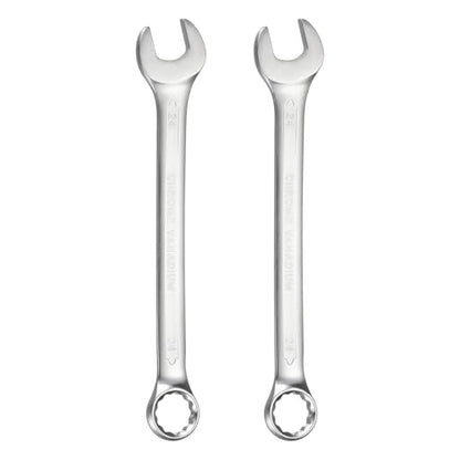 HARFINGTON 2Pcs Metric Combination Wrench 24mm Open End & 15-Degree Offset - size: 24mm