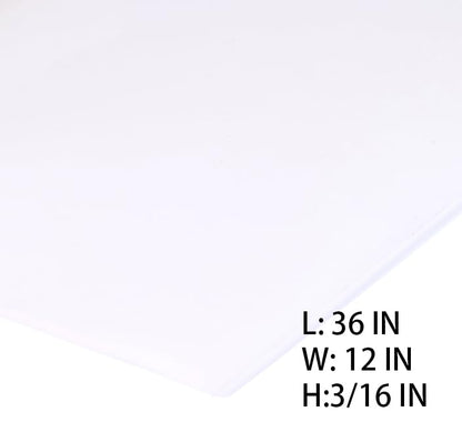 Neoprene Rubber Sheet Solid Rubber Strips Roll Mat PadInsulation High Temperature Rsistant for DIY Gaskets, Pads, Sealing, Cushion (Translucent, 12" X 36" X 3/16" (.187")) - color: Translucent, size: 12" X 36" X 3/16" (.187