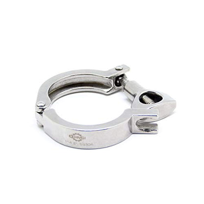 TC 1.5" Tri Clamp with Wing Nut Stainless Steel 304 Heavy Duty Sanitary Clover Clamp Single Pin with Silicone Gasket (5-pack) - size: 1.5 inch(5 pack)