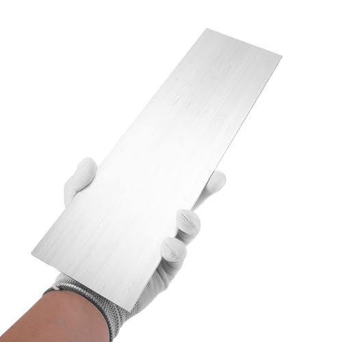 MECCANIXITY Square Aluminum Flat Bar, 3/32" (3mm) Thick x 3-15/16" (100mm) Width x 13" (330.2mm) Long 6063 Aluminum Flat Plate Solid New Mill Stock Silver for Industrial Building - size: 3/32" x 3-15/16" x 13"