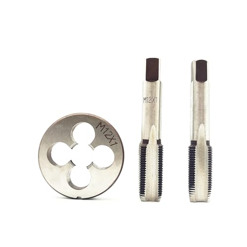 AtticZone M12 x 1.0 Metric Hand Thread Tap and Die Set, Right Hand - size: M12x1.0