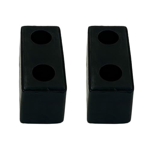 2 Pack Buffers USA Molded Rubber Bumper Block Dock Buffer 6x3x3 for Chassis/Trailers/Truck/Flatbed/Reefer with Steel Washer (4502-1276)