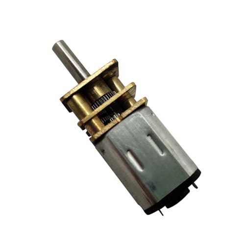 BRINGSMART 2pcs N20 Micro Motor Electric 12mm Gearbox 12V 300rpm D Shaft - size: 12V 300rpm