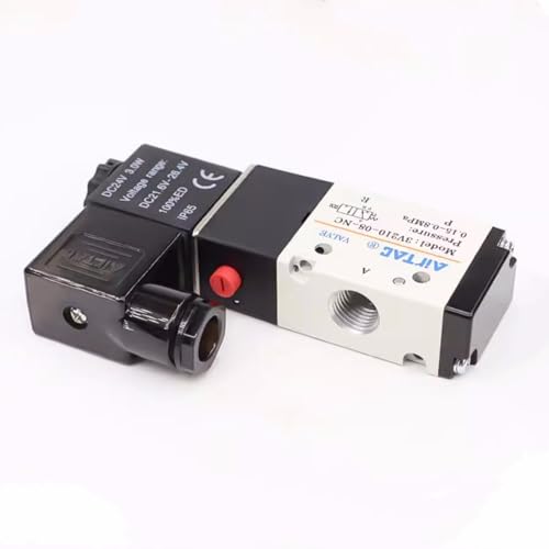 Solenoid Valve DC12V 3/2 Way AirTAC 3V210-08 1/4"PT Normally Closed Air Pneumatic Electric - size: 1/4"PT, style: 3V210-08 DC12V