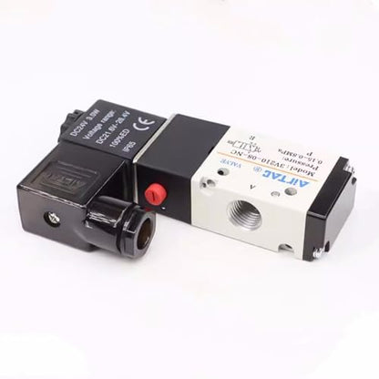 Solenoid Valve DC12V 3/2 Way AirTAC 3V210-08 1/4"PT Normally Closed Air Pneumatic Electric - size: 1/4"PT, style: 3V210-08 DC12V