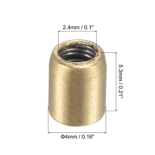 uxcell Brass Push Button Grease Oil Cup 4x5mm Ball Oiler for Lubrication System 10Pcs - size: 4x5mm