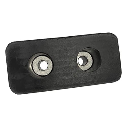 2 Pack Reinforced Rubber Dock Bumper 6” x 3.25” x 3” inch - Molded Rectangle Buffer for Semi, Truck, Trailer, Flatbed (2 Pack)