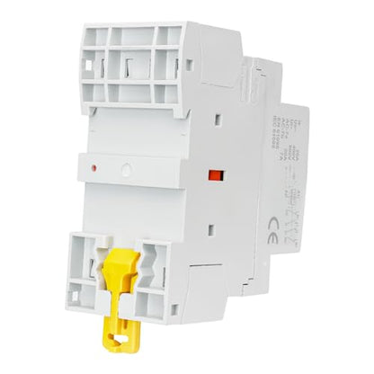 BAOMAIN 110V 4-Pole 20A Manual/Auto AC Contactor,2NO2NC,DIN Rail Mount