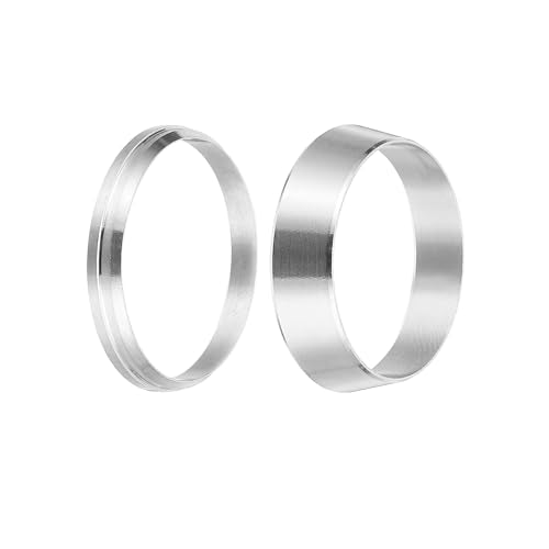 PATIKIL 1" Tube OD 304 Stainless Steel Compression Tube Fitting Sleeve, 2 Pack Double Ferrule Ring Tubing Fitting Assortment Kit, Silver - size: 1 Inch
