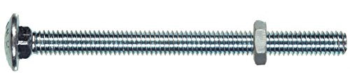 Hillman Zinc-Plated Carriage Bolts with Nuts #10-24 x 1-1/4-Inch, 24 Pk