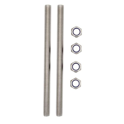 M16x250mm Threaded Rod 2 pcs 304 Stainless Steel Metric Fully - size: M16*250mm