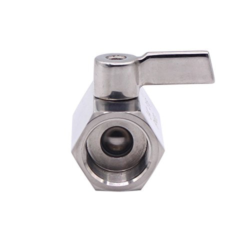 DERNORD Stainless Steel Mini Ball Valve NPT Thread Female (3/4" Female&Female) - size: 3/4 Inch, style: Pack of 1