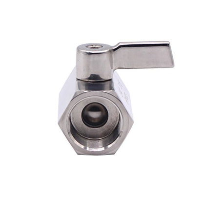 DERNORD Stainless Steel Mini Ball Valve NPT Thread Female (3/4" Female&Female) - size: 3/4 Inch, style: Pack of 1