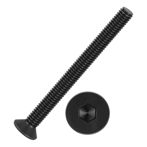 50Pcs[M4-0.7x45] Flat Head Socket Cap Screw Countersunk Bolt - size: M4-0.7x45mm