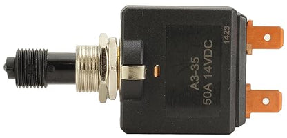Fastronix 50A Push/Pull Switch with Blue LED Indicator - color: Blue