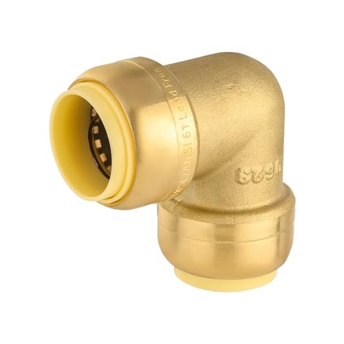 2Pcs EFIELD 3/4-inch 90-Degree Push-Fit Elbow(PF-UNI010-2) - size: 3/4 Inch(P2), style: 90-Degree Elbow