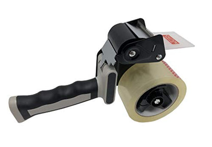 Clipco Tape Dispenser Gun Packing Tape Included (3-Pack) (Black-Gray)