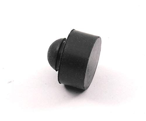 Push-In Rubber Bumper Tight-Grip Stem - Fits 1/4" Hole - Bumper is 1/2" Diameter 1/4" Height For Use in 1/16" Panel Thickness (4)