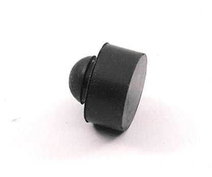 Push-In Rubber Bumper Tight-Grip Stem - Fits 1/4" Hole - Bumper is 1/2" Diameter 1/4" Height For Use in 1/16" Panel Thickness (4)