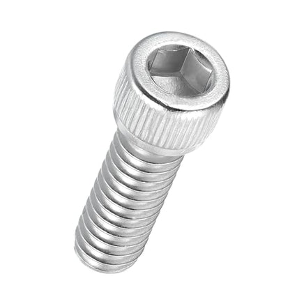 50pcs Socket Head Cap Screws 1/4"-20x5/8 304 Stainless Steel Silver - color: Silver, size: 1/4"-20 x 5/8"
