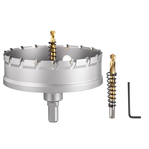 Tungsten Carbide Tipped Hole Saw 4-17/32 Inch 115mm Hole Cutter - size: 4-17/32 Inch (115mm)