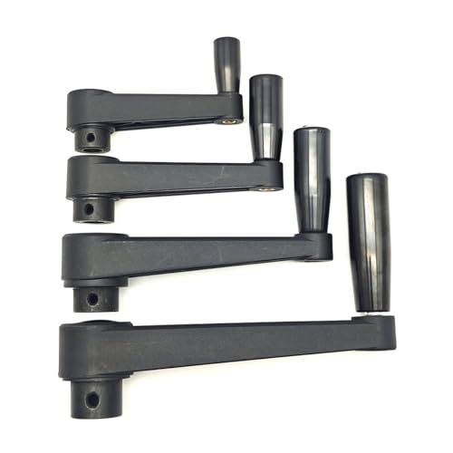 3.15" Nylon Crank Handle Drill Press Revolving Handle with Round or Square Installation Hole Smooth 360 Degree Operation for Industry Lathe Milling Grinding Machine (Square Hole 10x10x80) - size: Square Hole 10x10x80
