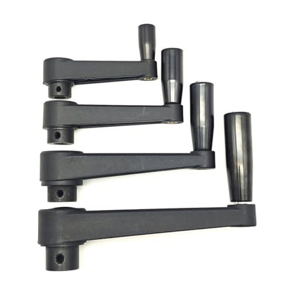 3.15" Nylon Crank Handle Drill Press Revolving Handle with Round or Square Installation Hole Smooth 360 Degree Operation for Industry Lathe Milling Grinding Machine (Square Hole 10x10x80) - size: Square Hole 10x10x80