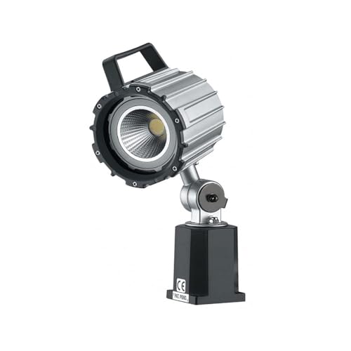 Electrix 8700 Machine Tool LED Light, 4-3/4" Arm Length, 2800 Lumens, 20W, Silver Color, Material of Construction: Steel, Articulating Arm Task Light