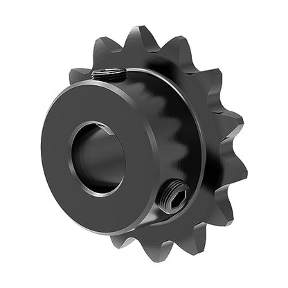 15 Tooth Roller Chain Sprocket, 25 Chain, 1/4" Bore - size: 15T/6.35mm Bore