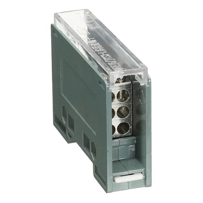 MECCANIXITY 1 in 6 Out Rail Terminal Blocks, 690V 100A Connectors Power Distribution Block with Flame-Retardant Housing for Power Distribution Cabinets 18mm Width 14-12AWG Gauge - size: 18mm 14-12AWG, style: 1 in 6 Out