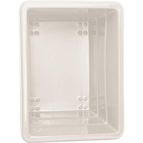Global Industrial 12 Bushel Plastic Bulk Box Truck, Steel Base, White - color: White