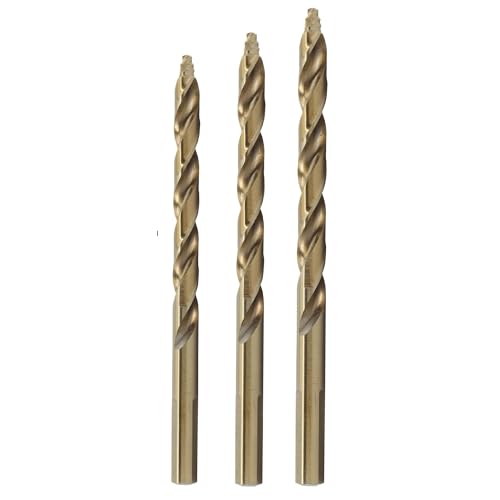 Drill America 3 Piece Cobalt Stepped Point Drill Bit Set (3/6", 1/4", 5/16"), GSC Series ZMPOUGSC3 - size: 3 Piece Sample Set