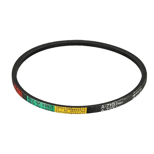 A-710Li/A28 Drive V-Belt - [12mm Width x 8mm Height] A-Section Rubber Drive Belt Wrapped for Transmission Use, 710mm Inside Circumference - size: A-710Li