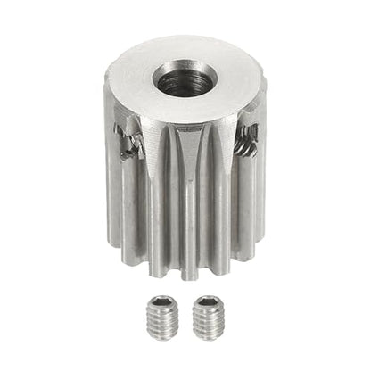 uxcell 1 Mod 13T Spur Gear 5mm Bore, 304 Stainless Steel Pinion Gear - size: 1 Mod 13T, 5mm