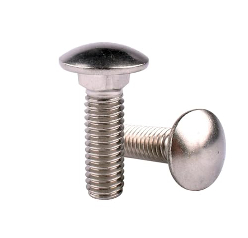 1/4-20 x 1/2" Carriage Bolts Screws, 18-8 Stainless Steel 304, Round Head, Square Neck, UNC Fully Machine Coarse Threaded,20Pcs - size: 1/4-20 x 1/2" (20 PCS)