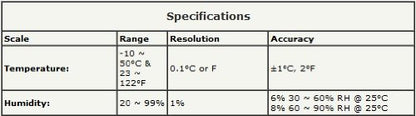 Sper Scientific Digital Humidity Temperature Monitor 800016 - Indoor Outdoor Hygrometer Thermometer with Large Dual Display & Min/Max Tracking for Labs, Greenhouses, Warehouses & More - 2 pc - size: 2 Pack