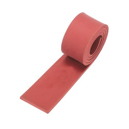 MECCANIXITY Solid Rubber Sheet 1/8" Thick x 1" Wide x 20" Long, Anti-Slip Neoprene Rubber Roofing Material for Gaskets DIY Material, Pads, Seal, Bumpers Red - size: 1/8" x 1" x 20"