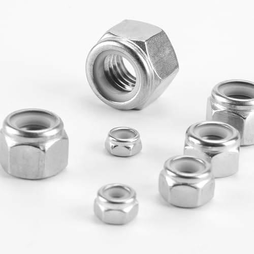 111 Pack 304 A2-70 Nylon Inset Lock Nuts, SAE - color: Silver, size: SAE