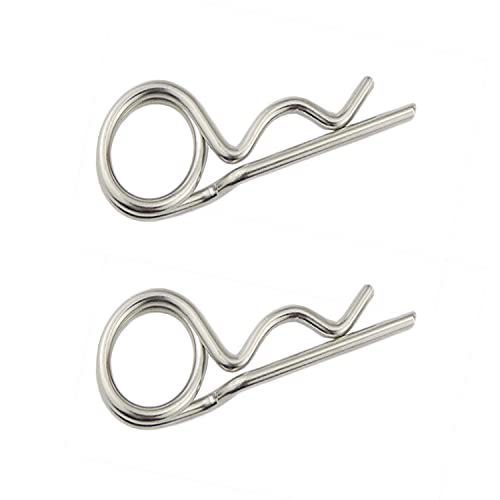 Steel Double Loop Hitch Pin Clip Various Size Fasteners, Multi-Use Cotter Hairpin Assortment Kit, Fit for Various Hitch Pins (M8X160 2PCS) - color: M8X160 2PCS