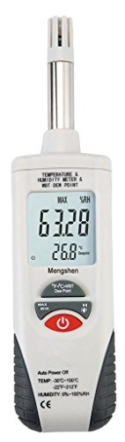 Mengshen Digital Psychrometer Handheld Temperature Humidity Meter Gauge